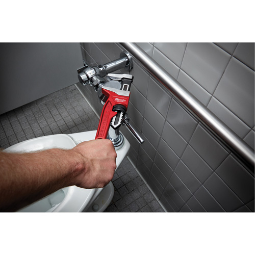 Cl&eacute; &agrave; tuyau &agrave; m&acirc;choires lisses, Cap des m&acirc;choires 2-5/8", Longueur 12", Fini Rev&ecirc;tement en poudre, Prise Ergonomique CSL Industriel Inc.