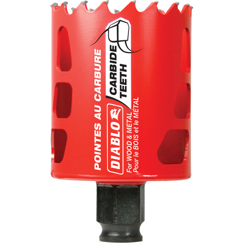 Wood & Metal Hole Saw, 2", 2-3/8" Depth of Cut, Carbide CSL Industriel Inc.