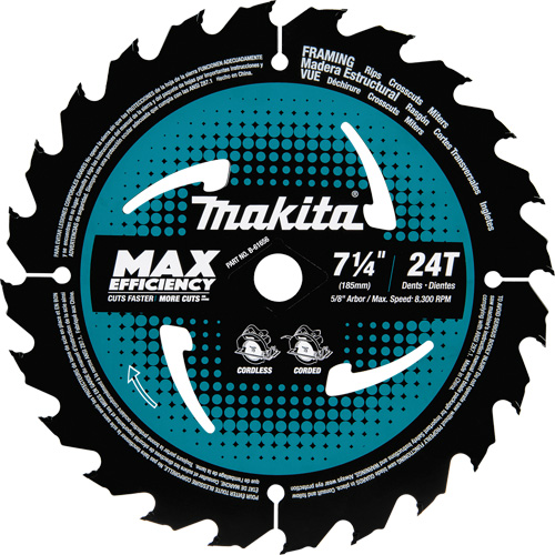 Carbide-Tipped Max Efficiency Framing Circular Saw Blade, 7-1/4", 24 Teeth, Wood Use CSL Industriel Inc.
