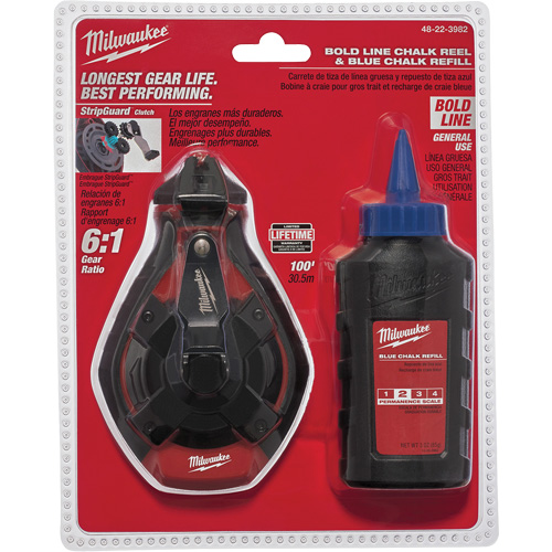 Trousse de cordeau &agrave; craie &agrave; ligne grasse CSL Industriel Inc.