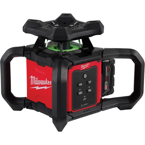M18 Green Interior Rotary Laser Level Kit with Remote/Receiver & Wall Mount Bracket, 1000' (304.8 m) CSL Industriel Inc.