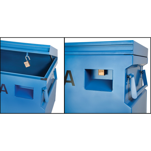 Jobsite Tool Box, 48" x 24" x 27-3/5", Steel, Blue CSL Industriel Inc.