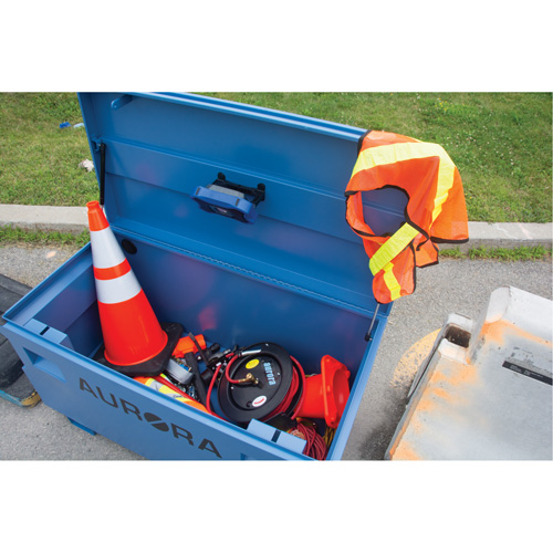 Jobsite Tool Box, 48" x 24" x 27-3/5", Steel, Blue CSL Industriel Inc.