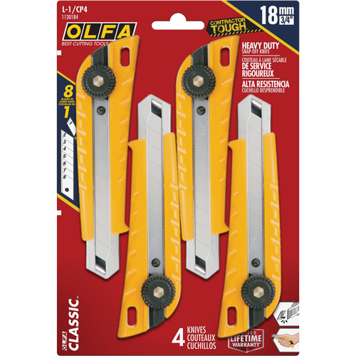 MXP-L Ratchet Knife with Die-Cast  Handle, 18 mm CSL Industriel Inc.
