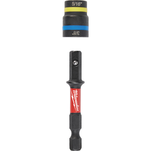 Tourne-&eacute;crou 2-en-1 Shockwave Impact Duty Quik-Clear, 5/16"/3/8" prise, 2-1/2" lo, Magn&eacute;tique CSL Industriel Inc.