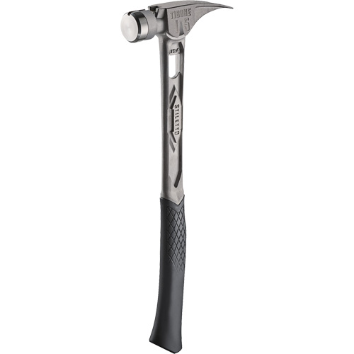 Marteau de charpente en titane lisse TIBONE, 15 oz, Prise en Acier plein, 17-17/50" lo CSL Industriel Inc.