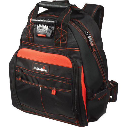 Sac &agrave; dos &agrave; outils &eacute;clair&eacute;, Noir/Rouge, Balistique/Polyester CSL Industriel Inc.