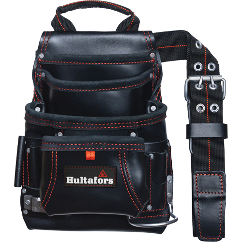 Carpenter's Nail & Tool Bag, Leather, 11 Pockets, Black CSL Industriel Inc.