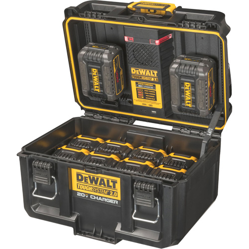Chargeur 20V &agrave; deux ports ToughSystem 2.0, 14" x 15" x 9", Noir/Jaune CSL Industriel Inc.