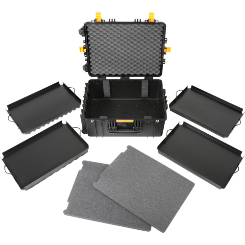 Heavy-Duty Portable Rolling Tool Case, 18-3/5" W x 24-3/5" D x 11-1/2" H, Black CSL Industriel Inc.
