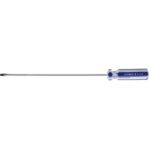 Tournevis &agrave; fente bleu transparent avec bandes, Tige de 1/8", Ronde, Prise en Plastique CSL Industriel Inc.