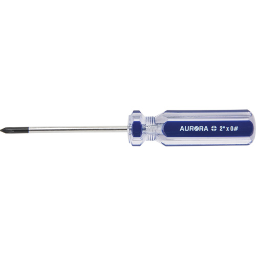 Blue Transparent Striped Philips Screwdriver, #0, Plastic Handle CSL Industriel Inc.