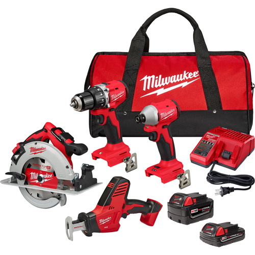 4-Tool Combo Kit, Lithium-Ion, 18 V CSL Industriel Inc.