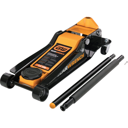 Low Profile Floor Jack, 3.5 Ton(s) Capacity, 3-3/4" Lowered, 21-3/4" Raised, Manual Hydraulic CSL Industriel Inc.