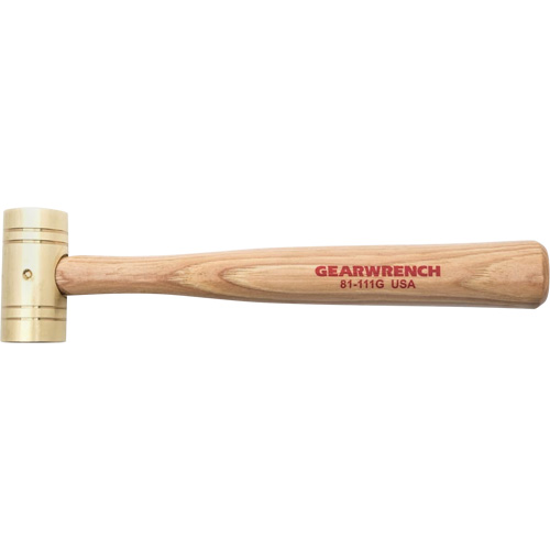 Marteau en laiton avec manche en noyer, Poids de la t&ecirc;te 1 lb, 11" lo CSL Industriel Inc.