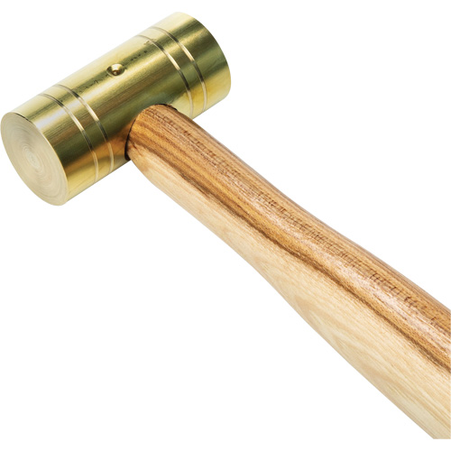 Marteau en laiton avec manche en noyer, Poids de la t&ecirc;te 1 lb, 11" lo CSL Industriel Inc.