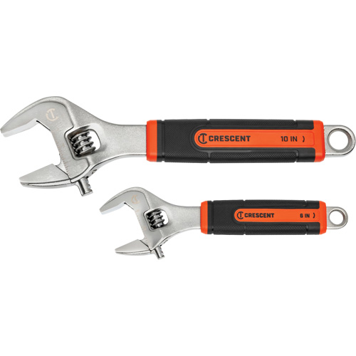 Quick-Fit-Jaw Adjustable Wrench Set, Adjustable, 2 Pieces, Imperial and Metric CSL Industriel Inc.