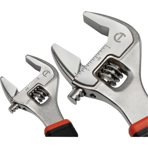 Quick-Fit-Jaw Adjustable Wrench Set, Adjustable, 2 Pieces, Imperial and Metric CSL Industriel Inc.