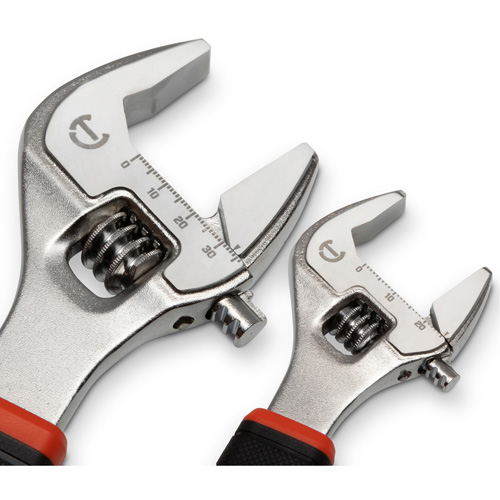 Quick-Fit-Jaw Adjustable Wrench Set, Adjustable, 2 Pieces, Imperial and Metric CSL Industriel Inc.