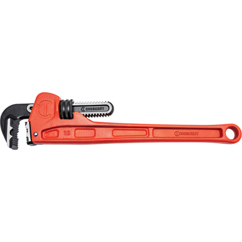 Cl&eacute; &agrave; tuyau &agrave; m&acirc;choires K9, Cap des m&acirc;choires 2-7/8", Longueur 18", Fini Rev&ecirc;tement en poudre, Prise Ergonomique CSL Industriel Inc.