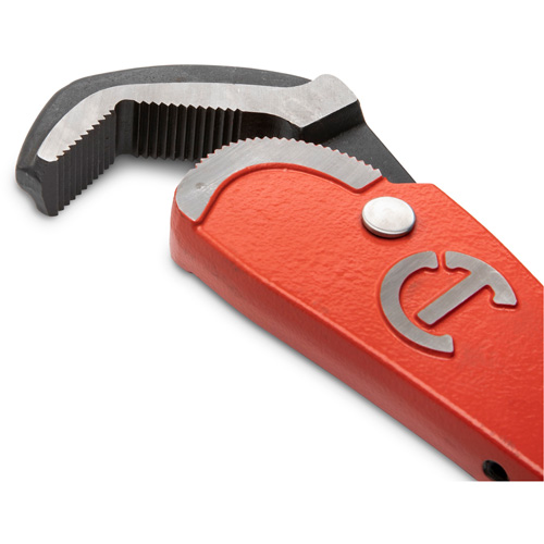 Cl&eacute; pour tuyau en acier auto-ajustable, Cap des m&acirc;choires 2-1/2", Longueur 16", Fini Rev&ecirc;tement en poudre, Prise Non-ergonomique CSL Industriel Inc.