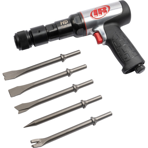 5-Piece Heavy-Duty Air Hammer with Chisel Set, 2.66 CFM, 1/4" NPT, 2600 BPM, 3/4" x 3" (19mm x 76mm) CSL Industriel Inc.
