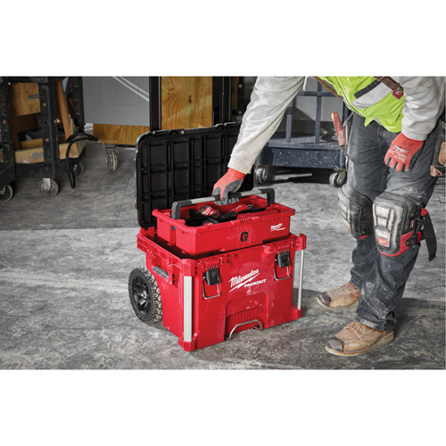 PACKOUT Rolling Tool Box, 18" x 22" x 19-1/2", Black/Red CSL Industriel Inc.