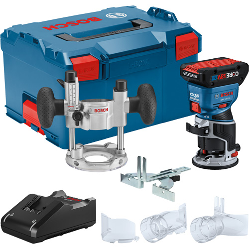 Ensemble de toupie &agrave; paume sans balai Colt avec bloc-pile CORE18V 4 Ah & base de plongeur CSL Industriel Inc.