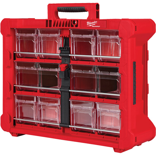 PACKOUT Tilt Bin Organizer, 15-1/5" x 19-7/10" x 6-7/10", Black/Red CSL Industriel Inc.