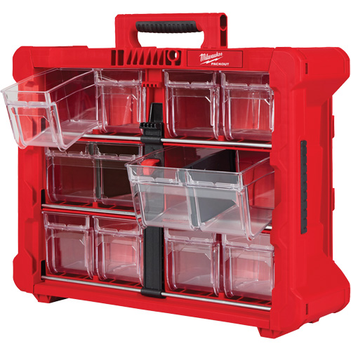 PACKOUT Tilt Bin Organizer, 15-1/5" x 19-7/10" x 6-7/10", Black/Red CSL Industriel Inc.