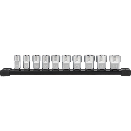 Metric Sockets with Four Flat Sides, 10 Pcs, 3/8" Drive Size CSL Industriel Inc.