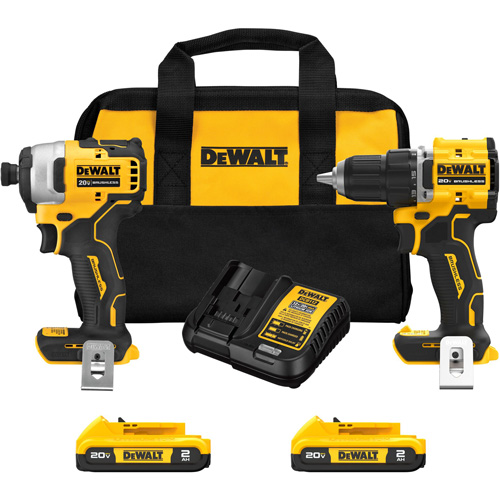 ATOMIC Brushless Compact Drill/Driver & Impact Driver Combo Kit, Lithium-Ion, 20 V CSL Industriel Inc.