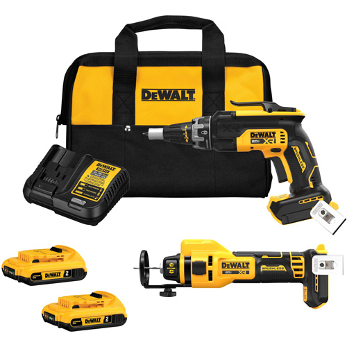 XR&reg; Brushless Drywall Screwgun & Cut-Out Tool Combo Kit, Lithium-Ion, 20 V CSL Industriel Inc.