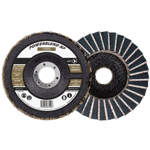Disque &agrave; lamelles POWERBLEND NF, 4-1/2" x 7/8", Type 29, Grain Z60, Alumine de zirconium CSL Industriel Inc.