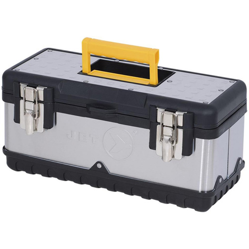 JPSTB-15 Stainless Steel Hand Tool Box, 6-1/4" D x 15" W x 7" H, Black/Silver CSL Industriel Inc.