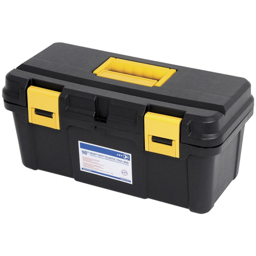 JPTB-16 Plastic Hand Tool Box, 16" W x 8" D x 7-1/2" H, Black CSL Industriel Inc.