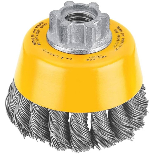 HP Carbon Knot Wire Cup Brush, 3" Dia. x 5/8"-11 Arbor CSL Industriel Inc.
