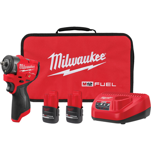 Ensemble de cl&eacute; &agrave; chocs sous-compacte M12 FUEL avec anneau de friction, 12 V, Mandrin 3/8" CSL Industriel Inc.