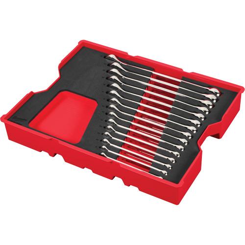 Jeu de cl&eacute;s avec plateau pour tiroirs PACKOUT, Combinaison, 15 morceaux, M&eacute;trique CSL Industriel Inc.