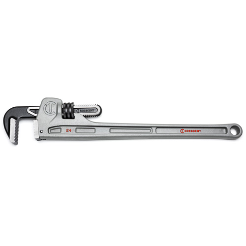 Cl&eacute; &agrave; tuyaux, Cap des m&acirc;choires 3-1/2", Longueur 24", Fini Rev&ecirc;tement en poudre, Prise Ergonomique CSL Industriel Inc.