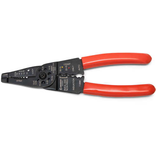 Outil &agrave; d&eacute;nuder et sertir les fils, 8" lo, 10 - 22 AWG CSL Industriel Inc.