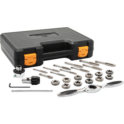 SAE Ratcheting Tap & Die Set, 27 Pieces CSL Industriel Inc.