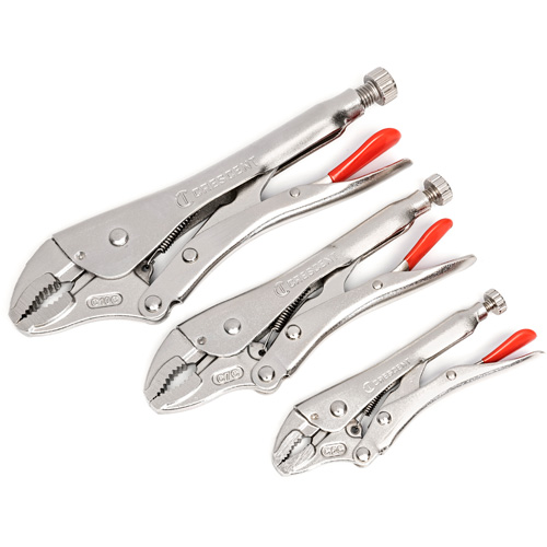 Curved Jaw Locking Pliers with Wire Cutter Set, 3 Pieces CSL Industriel Inc.