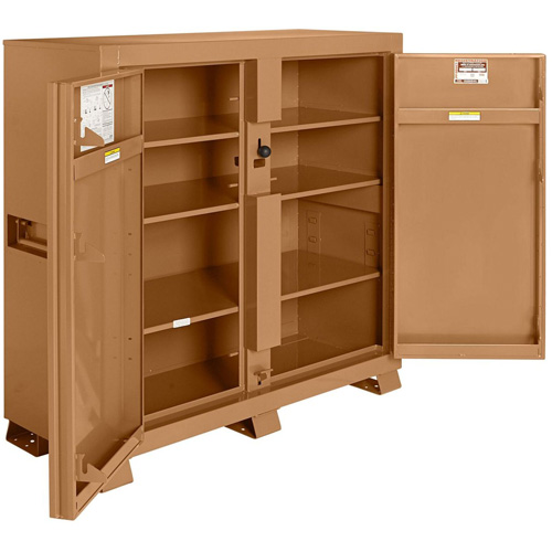 Model 109 Jobsite Cabinet with Padlock, Steel, 47.5 Cubic Feet, Tan CSL Industriel Inc.