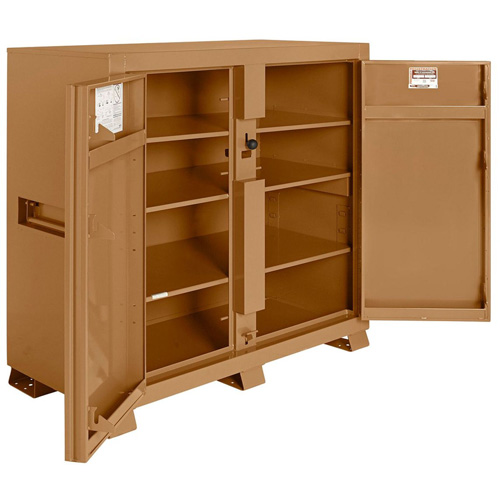 Model 139 Jobsite Cabinet with Padlock, Steel, 59.4 Cubic Feet, Tan CSL Industriel Inc.