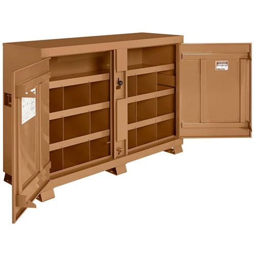 Model 129 Bin Storage Cabinet with Padlock, Steel, 48 Cubic Feet, Tan CSL Industriel Inc.