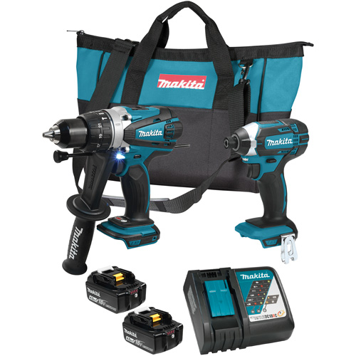 LXT Cordless Impact Driver & Hammer Drill/Driver Combo Kit, Lithium-Ion, 18 V CSL Industriel Inc.
