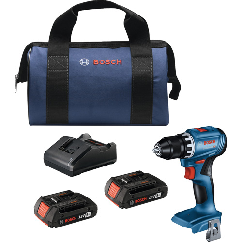 Compact Brushless Drill/Driver Kit, Lithium-Ion, 18 V, 1/2" Chuck, 400 in-lbs. Torque CSL Industriel Inc.