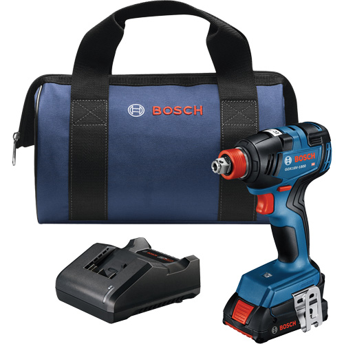 Ensemble visseuse/cl&eacute; &agrave; chocs 2-en-1 pour embouts et douilles, 1/2", 1800 lb-po Couple max., 18 V, Lithium-ion CSL Industriel Inc.