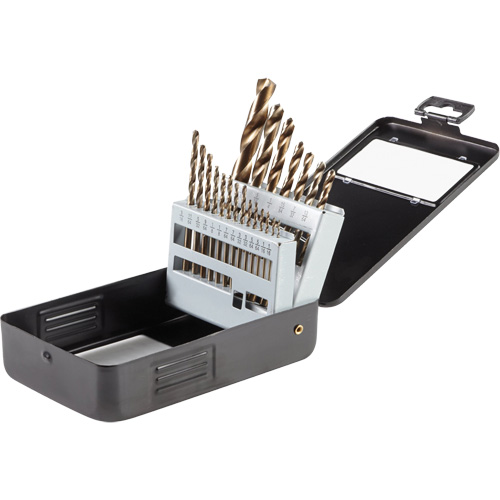 Gold Oxide Drill Bit Set, 21 Pieces, High Speed Steel CSL Industriel Inc.